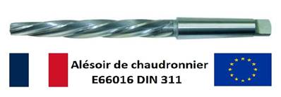Alésoirs de chaudronnier E66016-DIN 311 HSS M2 conicité 1/10éme CM1 Ø9