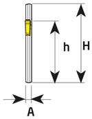 Lame de tronçonnage Block for blades 32-4