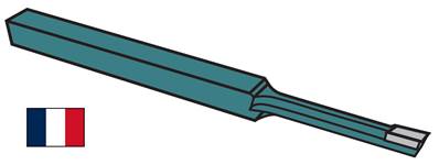 Outil à mortaiser, section carrée 25X25X320 Largeur 25 HSS-CO 10%