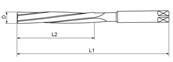 Alésoirs à main hélicoïdale type Américain HSS M2 Ø 12