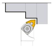 Porte outil de tournage exterieur 95° MWLNL L 125 - L1 35