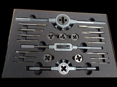 Coffret Professionnel de jeux de 2 Tarauds à Main et Filières – HSS-M2 – Métriques (4x070 à 12x175) 