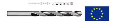 Foret taillé meulé blanc série courte Ø3,2x65/36 DIN 338 N, 118°HSS-M35