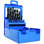 Coffret métallique de 25 forets cylindriques LAM de Ø 1 à Ø 13 par 0,5 mm