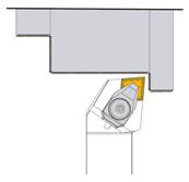 Porte outil de tournage exterieur 95° DCLNL L 150 - L1 36