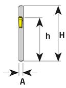 Lame de tronçonnage Block for blades 32-3