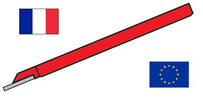 Outil à tronçonner à droite burin de décolletage 06X06 L 15