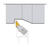 Porte outil de tournage extérieur 93° DVJNR L 150 - L1 40