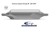 Foret à centrer HSS M2 à 60° + 120° : 1.00 x 4.00 mm DIN 333B