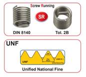 10 Filets rapportés inox 304 Type S DIN 8140 Tol. 2B UNF 1"x12 - 1,5D