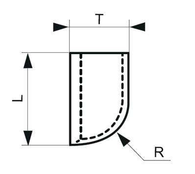 Plaquette carbure à braser ISO Forme B B50 50X25X14X14 K20