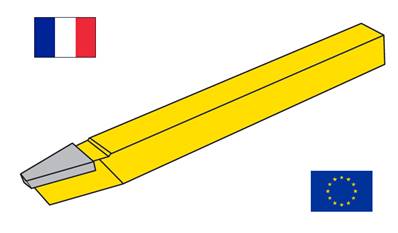 Outil à gorge de poulie ISO 342 / DIN 2215 40X25 34° carré de 50