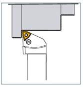 Porte outil de tournage lubrifié PWLNR 2020 K06-IKG1/8 External turning Holder (watercooled)