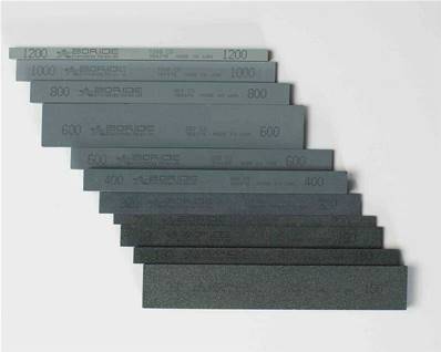 CS 5/32 x 5/32 x 6 GRAIN 150 Pierre à polir Carbure de silicium noir