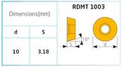 Fraise modulaire RDMT 1003 ØD 25 - M12