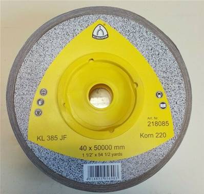 KLINGSPOR KL 385 JF 40X50000 GRAIN 220 Rouleaux sur support toile