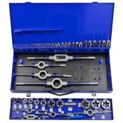 COFFRET MÉTAL 54 PIÈCES Tarauds main et Filières M3 à M20 PROFESSIONNEL HSS-M2 