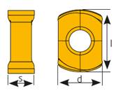 Fraise à surfacer 100° D063 d22 Z07 BLMP 09 Face Mill