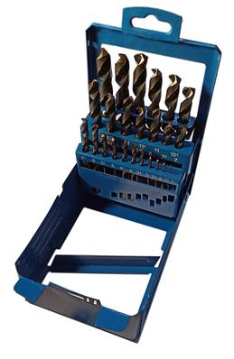 Coffret métallique de 25 forets cylindriques PRX de Ø 1 à Ø 13 par 0,5 mm