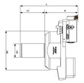 Tête d'alésage 120-190 K093 CCMT 09 Boring Tools Finish