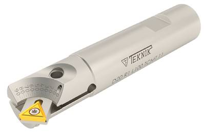 Fraise à chanfreiner + lubrification D25 R1 L100 TCMT 16 Angled Chamfering Mill