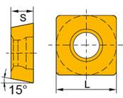 Fraise à surfacer D050 d22 Z04 SDMT 12 Face Mill