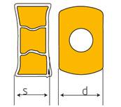 Fraise à surfacer 100° D050 d22 Z06 ENMX 06 Face Mill