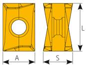 Fraise D25 d25 Z03 L180 ANHX 10 End Mill