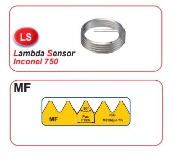 Filets Rapportés sonde lambda inconel