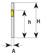Lame de tronçonnage Block for blades 26-4