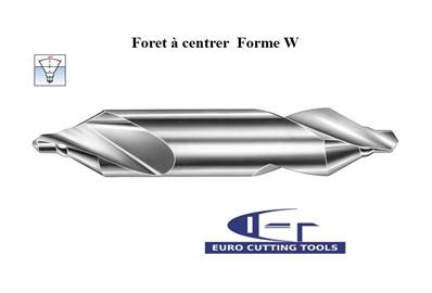 Foret à centrer à bourrelet de renfort HSS M2 à 60° 8.00 X 20.00 mm DIN 333W