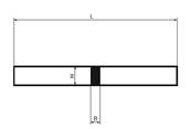Barreau rectangle en pouces Co5% - 1/2’’x1/4’’ - ISO 5421