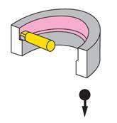 Grain d'alésage couteau à droite P30 Ø 20