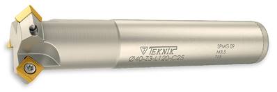 Fraise T 45° D32 d25 Z02 L150 SPMT 09 T-Slot Milling Cutter