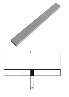 Barreau rectangle HSS-M2 - 15X10 mm - ISO 5421 - E 66380 - DIN 4964 - L 100 mm