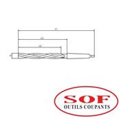 Foret aléseur E66074-DIN 343- ISO 235-ISO 235/11 HSS M2 22/25° Z=4 CM3 Ø26,0