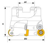 Fraise à plaquettes RDMT 1003 - D50 x d22