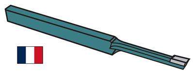 Outil à mortaiser, section méplat 20X16X275 Largeur 12 HSS-CO 10%