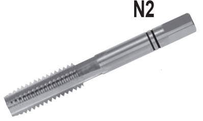 Taraud main filetage unifié ANSI B1.1 UNC Nr. 12 x 24 - N°2