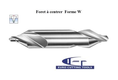 Foret à centrer à bourrelet de renfort HSS M2 à 60° DIN 333W