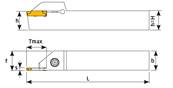Porte outil de tronçonnage 1616 3C-R TD Grooving Holder