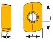 Fraise D20 Z03 M10 EPMT 06 Modular End Mill